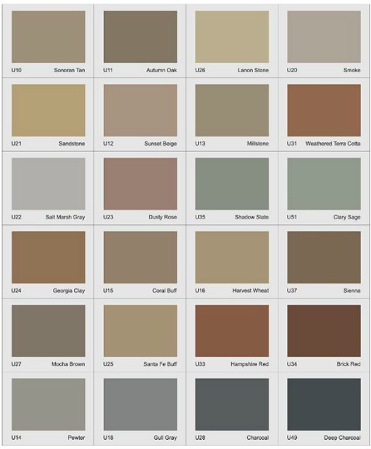 Concrete Color Chart Color Chart for adding Color to Concrete Floors