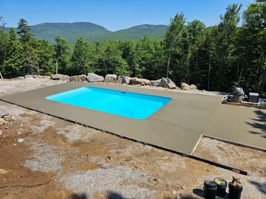 Concrete Pool deck Bethel 2024